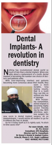 Article in T.O.I Newspaper